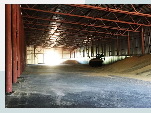 Строительство зернохранилищ в Луховицах