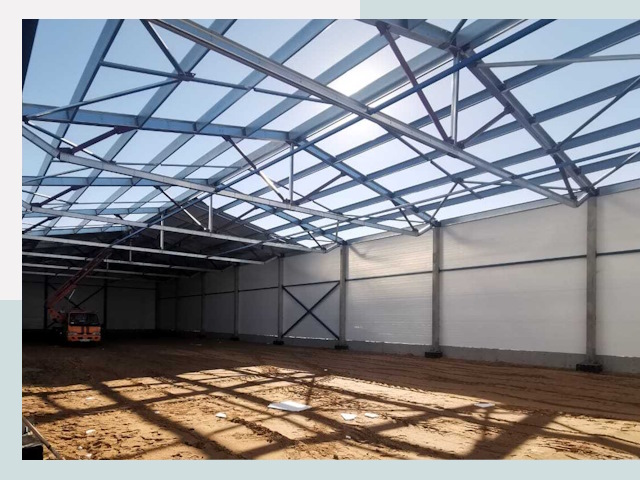 Строительство сенохранилищ в Луховицах