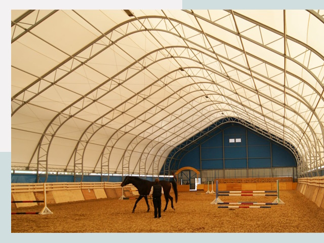 Строительство конных манежей в Луховицах