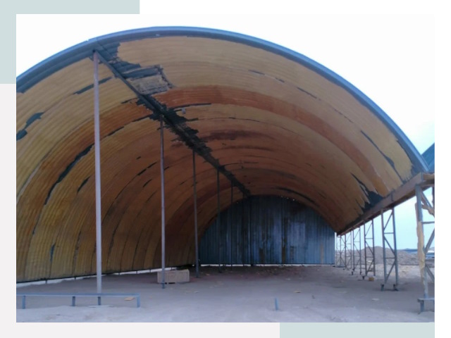 Реконструкция ангаров в Луховицах