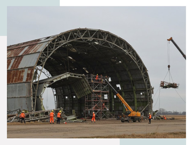 Демонтаж ангаров в Луховицах